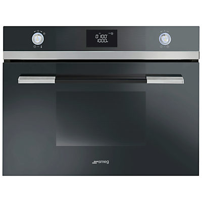 SMEG SF4120MCN Linea Aesthetic Combination Microwave Oven, Black SMEG SF4120MCN Linea Aesthetic Combination Microwave Oven, Black